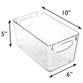 ClearSpace ten-by-six-by-five-inch bin size offers versatile storage options