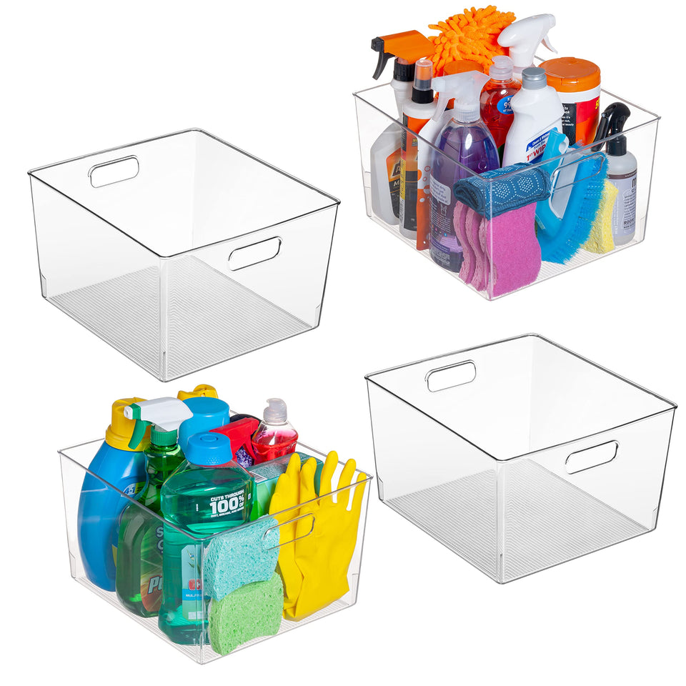 ClearSpace XL bin in fridge with deep capacity for organized groceries