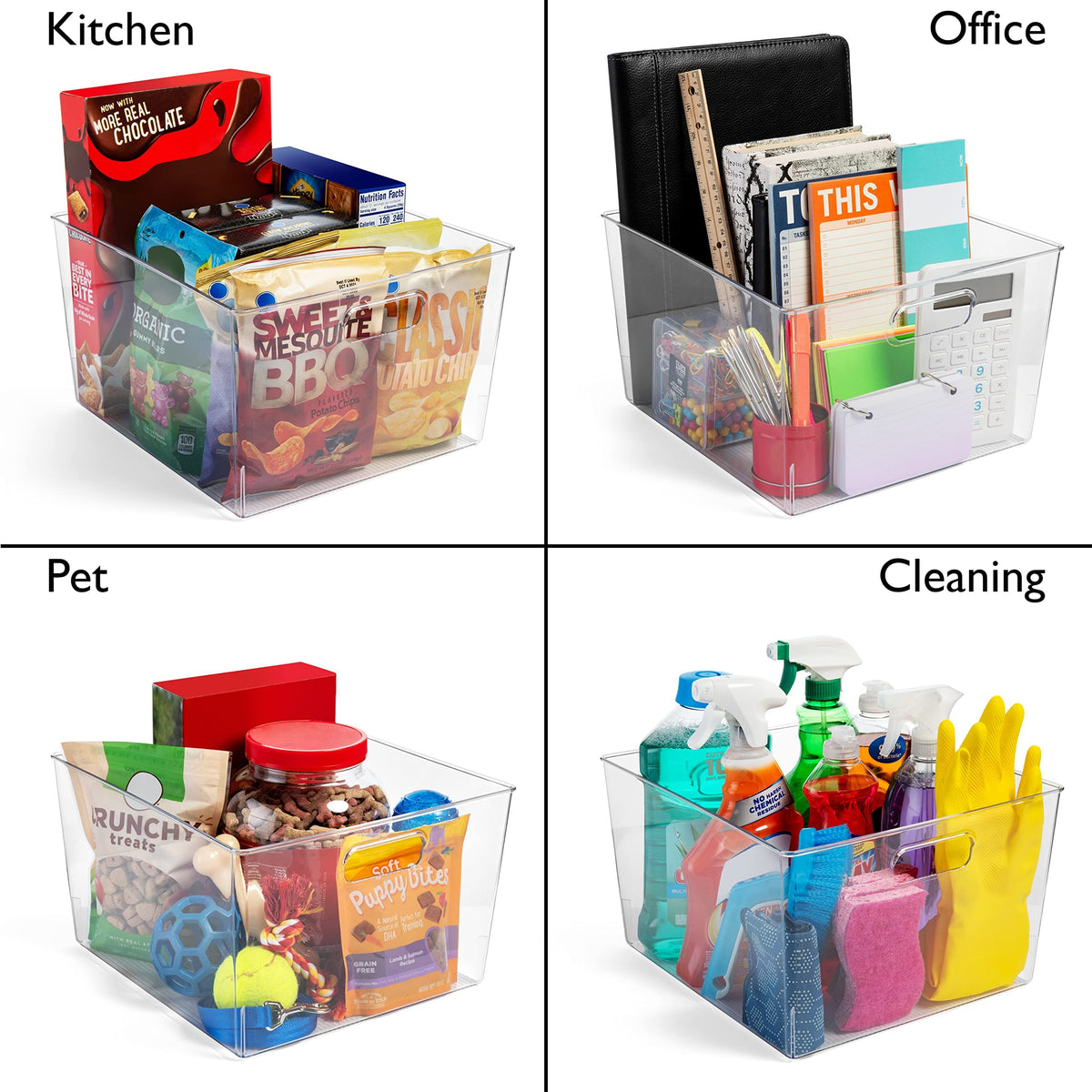 ClearSpace XL bin easy to clean with mild soap and water