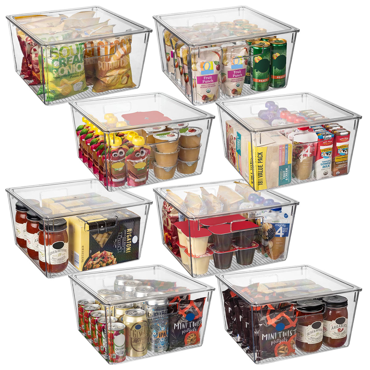 ClearSpace XL bin with lid for organized kitchen storage.