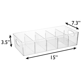 ClearSpace XL cabinet and fridge organization bin for versatile storage