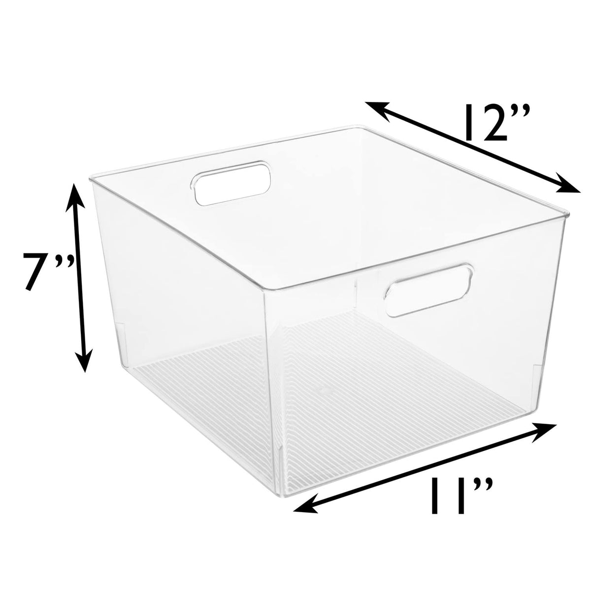 ClearSpace XL bin with easy-clean surface and mild soap compatibility.