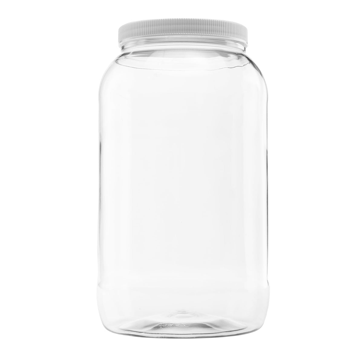 CLEARVIEW CONTAINERS 128oz jar with leak-proof lid for secure pantry storage.