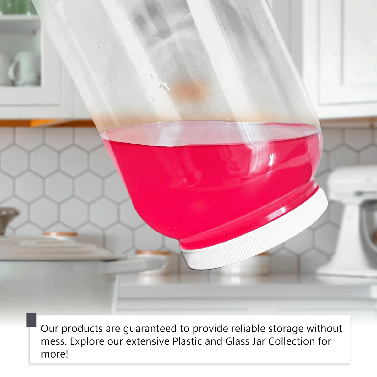 CLEARVIEW CONTAINERS shatter-proof jar for reliable DIY slime storage.