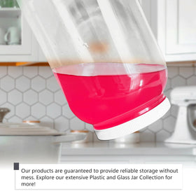 CLEARVIEW CONTAINERS shatter-proof jar for reliable DIY slime storage.