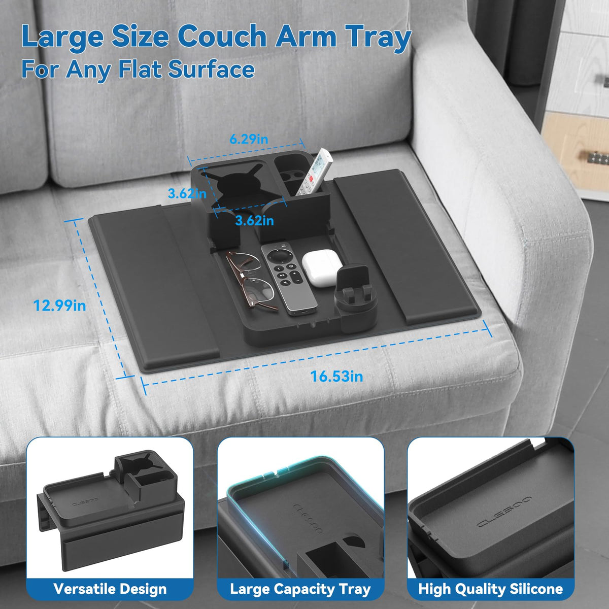 CLESOO silicone is durable, easy to clean, and resistant to spills.