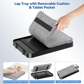 CLESOO non-slip surface prevents slips for stable laptop or meals