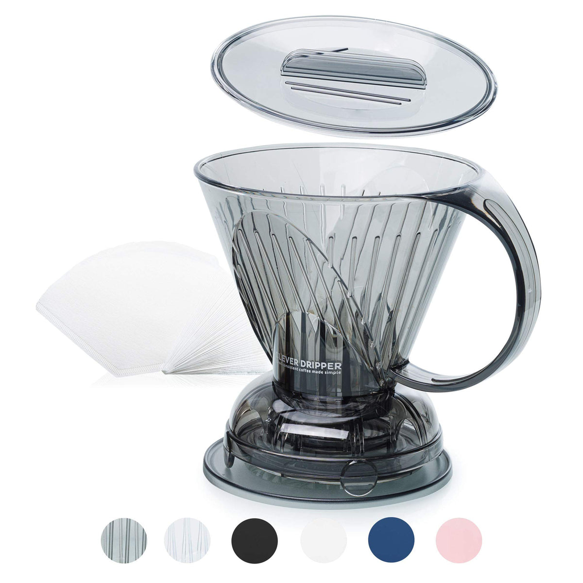 Clever Coffee Dripper Cloud 18oz with BPA-free plastic for convenient pour-over.