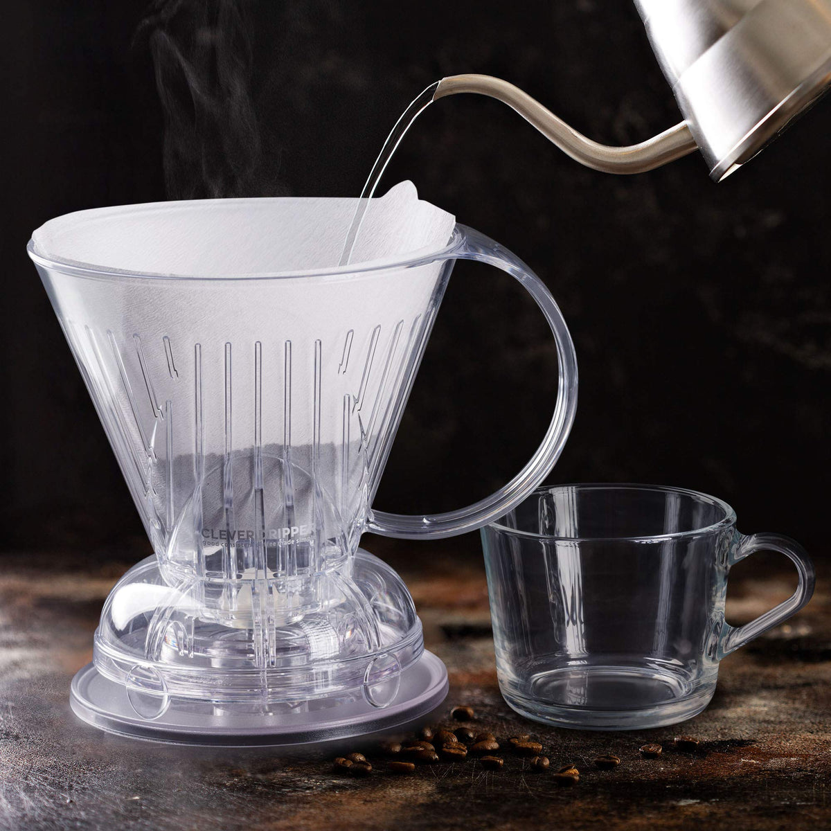 Immersion brewing with Clever Dripper for customizable strength