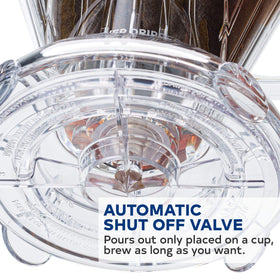 Clever immersion brewing feature lets you control steep time.