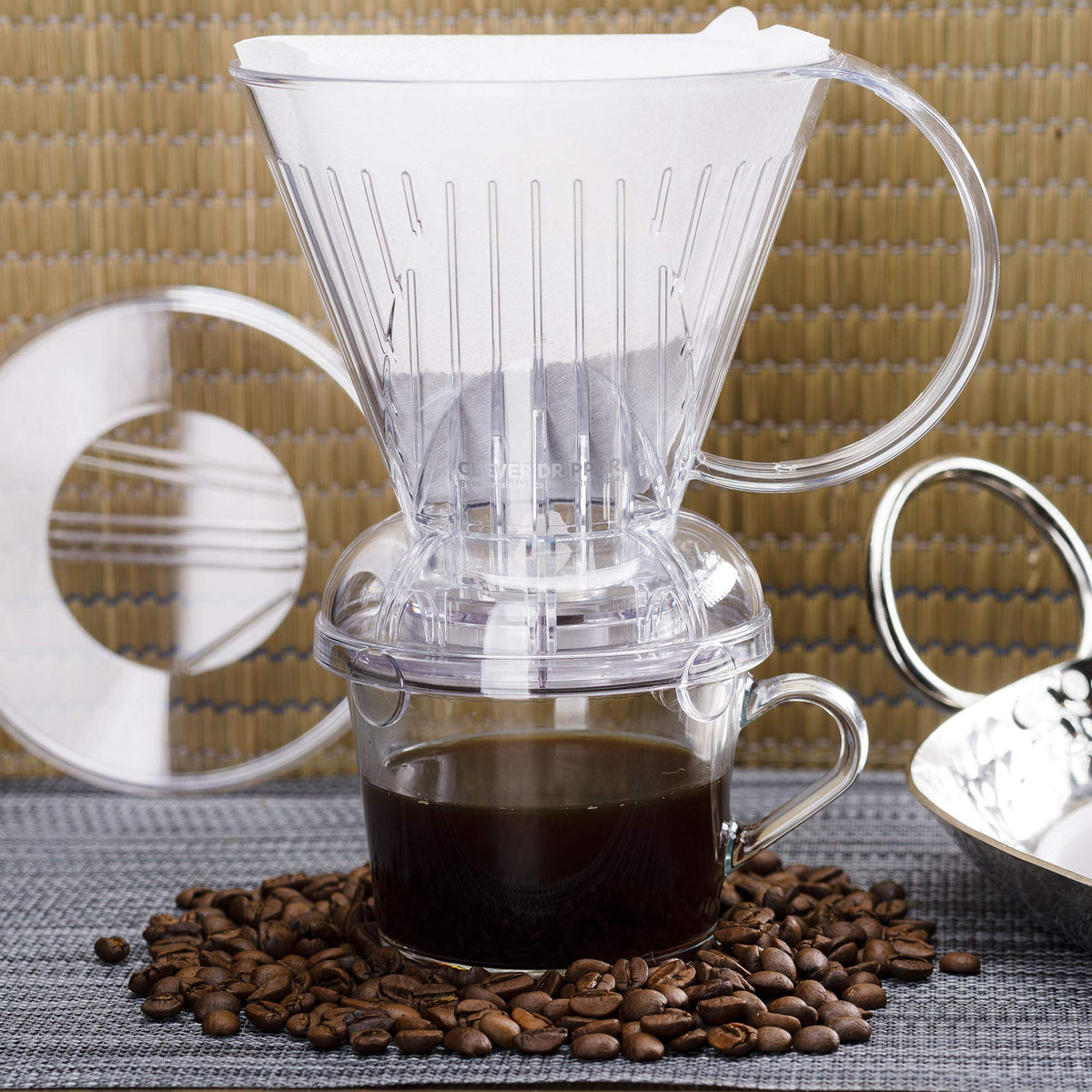 Clever large 18oz dripper fits most cups