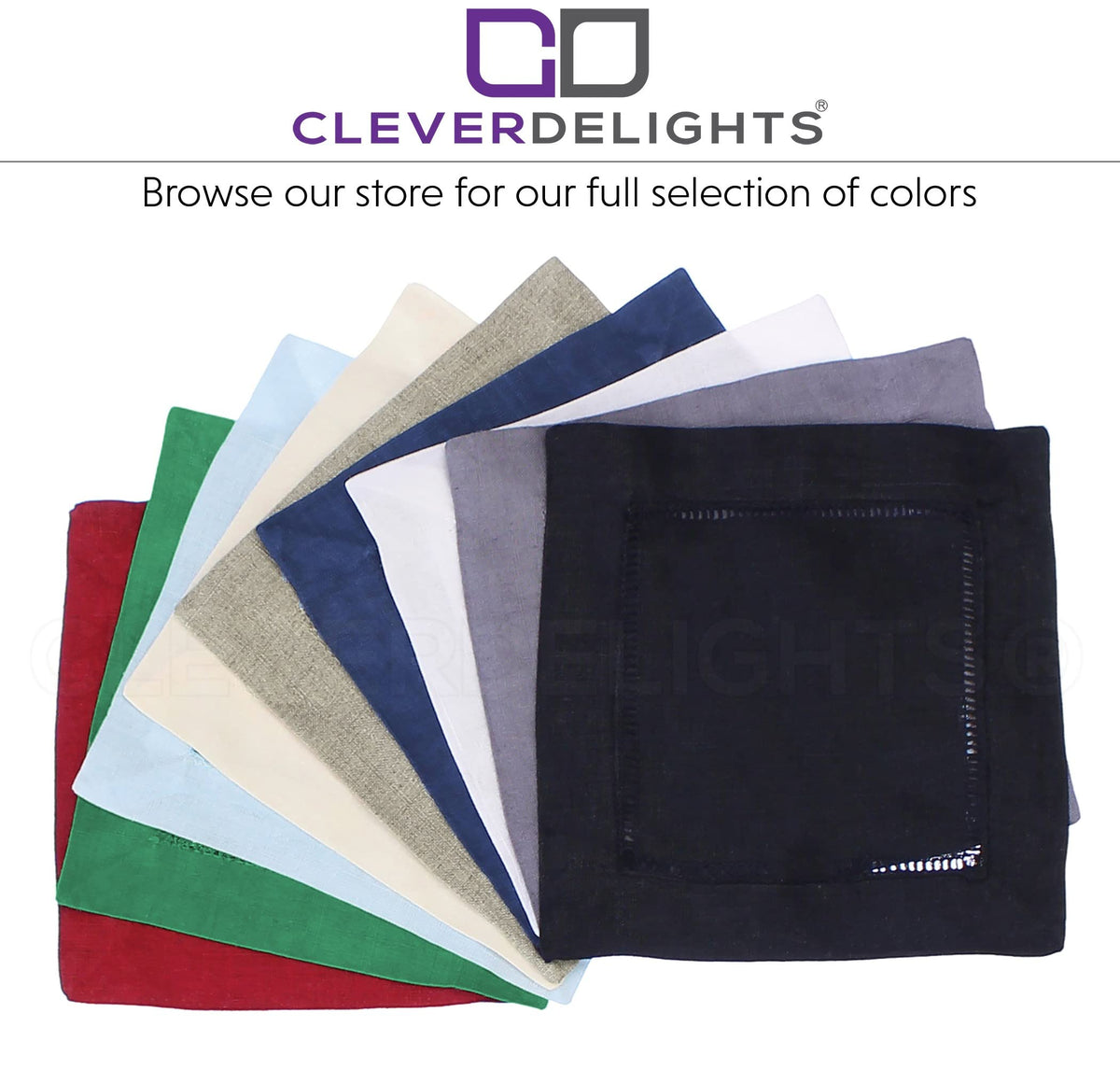 CleverDelights linen-cotton blend napkins feel soft yet substantial