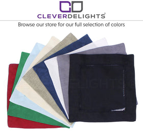 CleverDelights linen-cotton blend napkins feel soft yet substantial