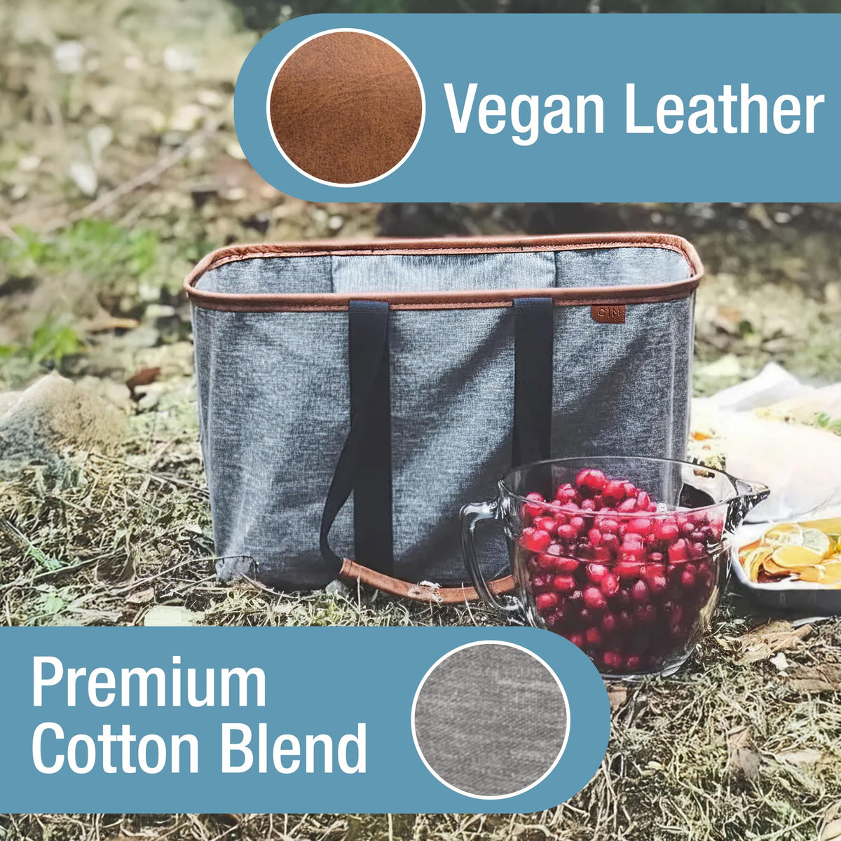 Handle design highlights comfortable carrying for heavy loads