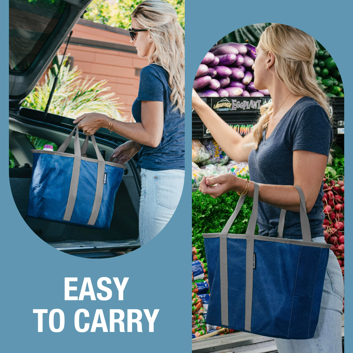 CleverMade EcoBasket doubles as a trunk organizer for cars.