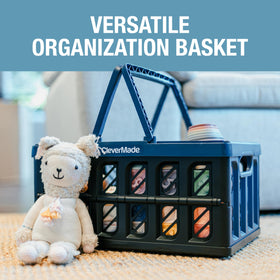 CleverMade market-ready crate for groceries and shopping trips.