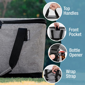 CleverMade Tahoe cooler with insulation preserves snacks on outings.