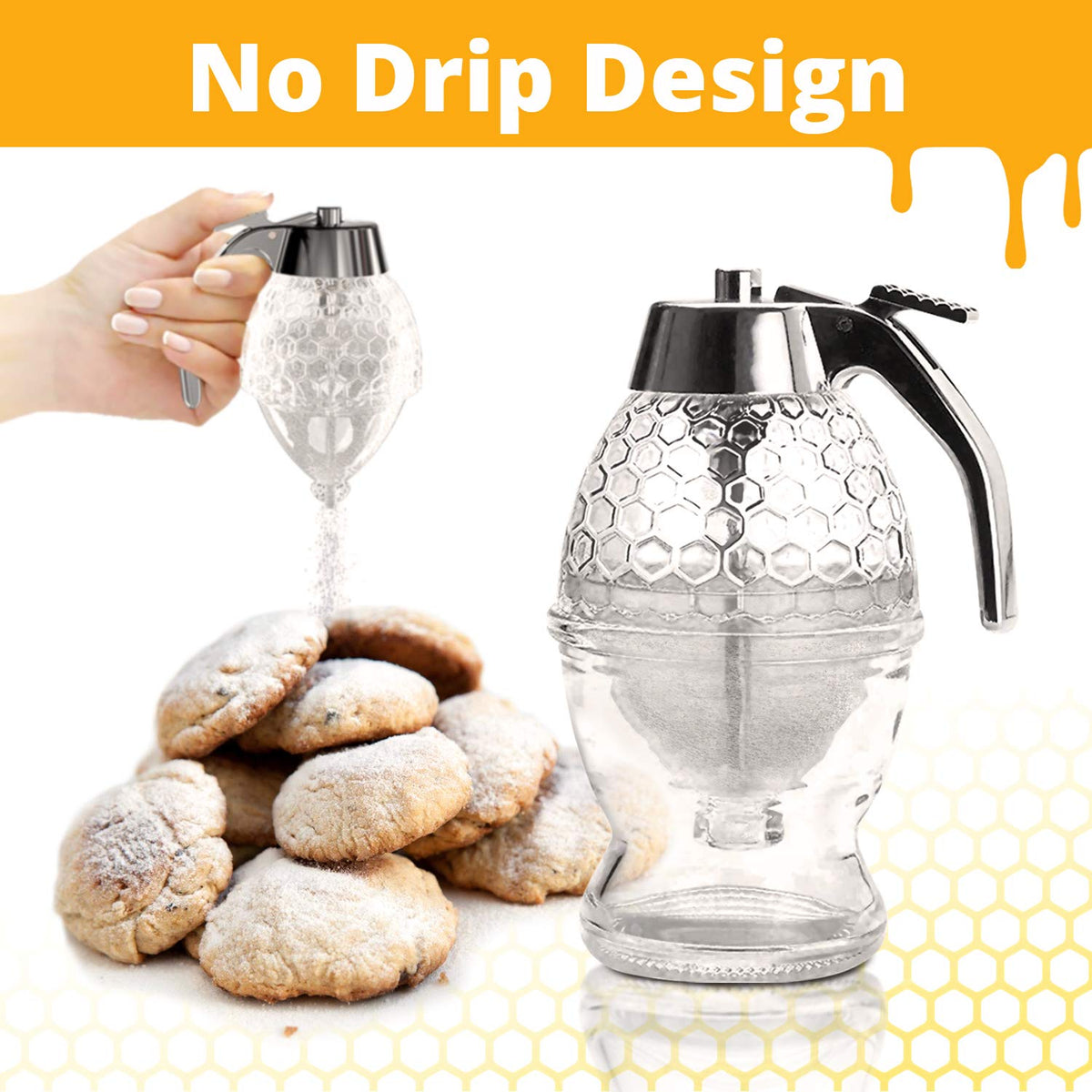 CLEVLI bottom-flow dispenser demonstrates quick, controlled dispensing.