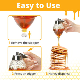 CLEVLI glass container with dipper for precise serving.