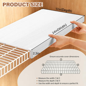 Clicliet PVC shelf liner installed without tools on pantry shelves.