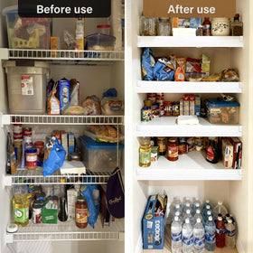 Clicliet tool-free installation shelf liner on wire shelving