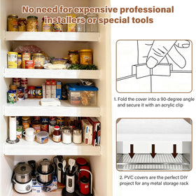 Clicliet shelf liner holds up to 100 lbs on wire shelving.
