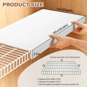 clicliet wire shelf liner easy-cut for precise fit on grid shelves