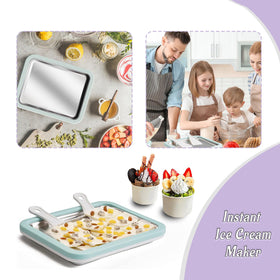 Climafusion frozen yogurt plate ready for creamy treats.