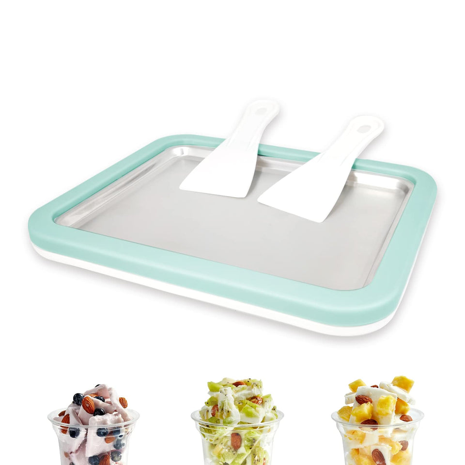 Climafusion mint-green pan in freezer ready for a quick family dessert