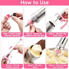 CLOCASIK beginner-friendly kit enabling easy frosting on cakes and cookies