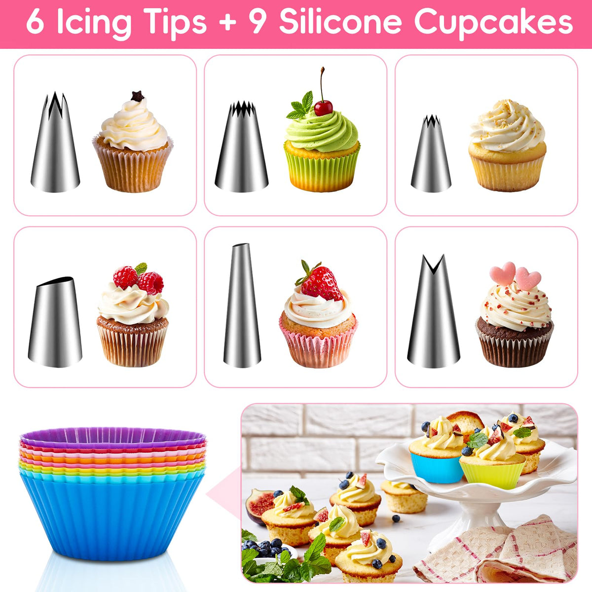 CLOCASIK tip couplers secure tips for clean, mess-free decorating