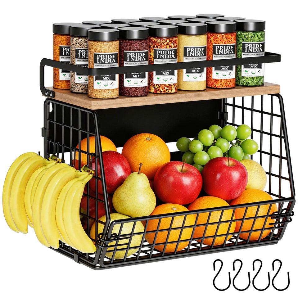 Clothink magnetic shelf on fridge side offers strong hold and easy access.
