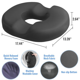 CloudBliss Donut Pillow center-hole design distributes weight for comfortable seating
