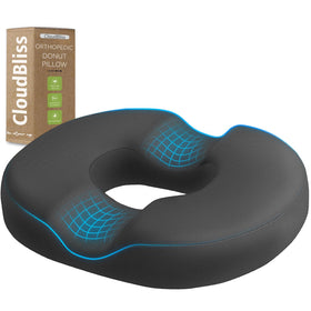 CloudBliss Donut Pillow with ergonomic U-gap design supporting tailbone and hips