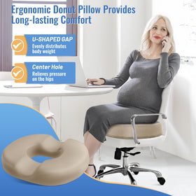 CloudBliss donut pillow travel-friendly design ideal for plane or car