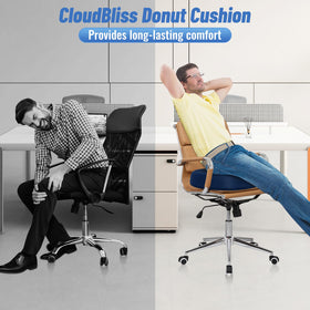 CloudBliss Donut Pillow ready for travel, car seat use and plane seating.