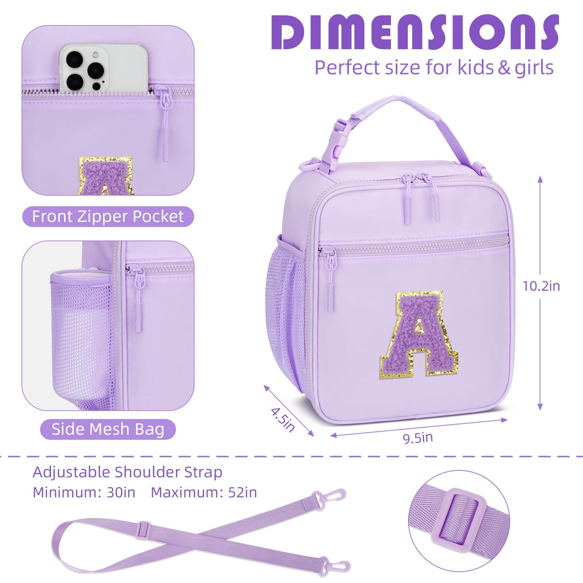 Adjustable strap on CloudWings bag for crossbody wear and hands-free carry