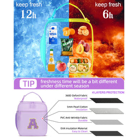 Waterproof leak-proof lining of CloudWings lunch bag for quick spills cleanup