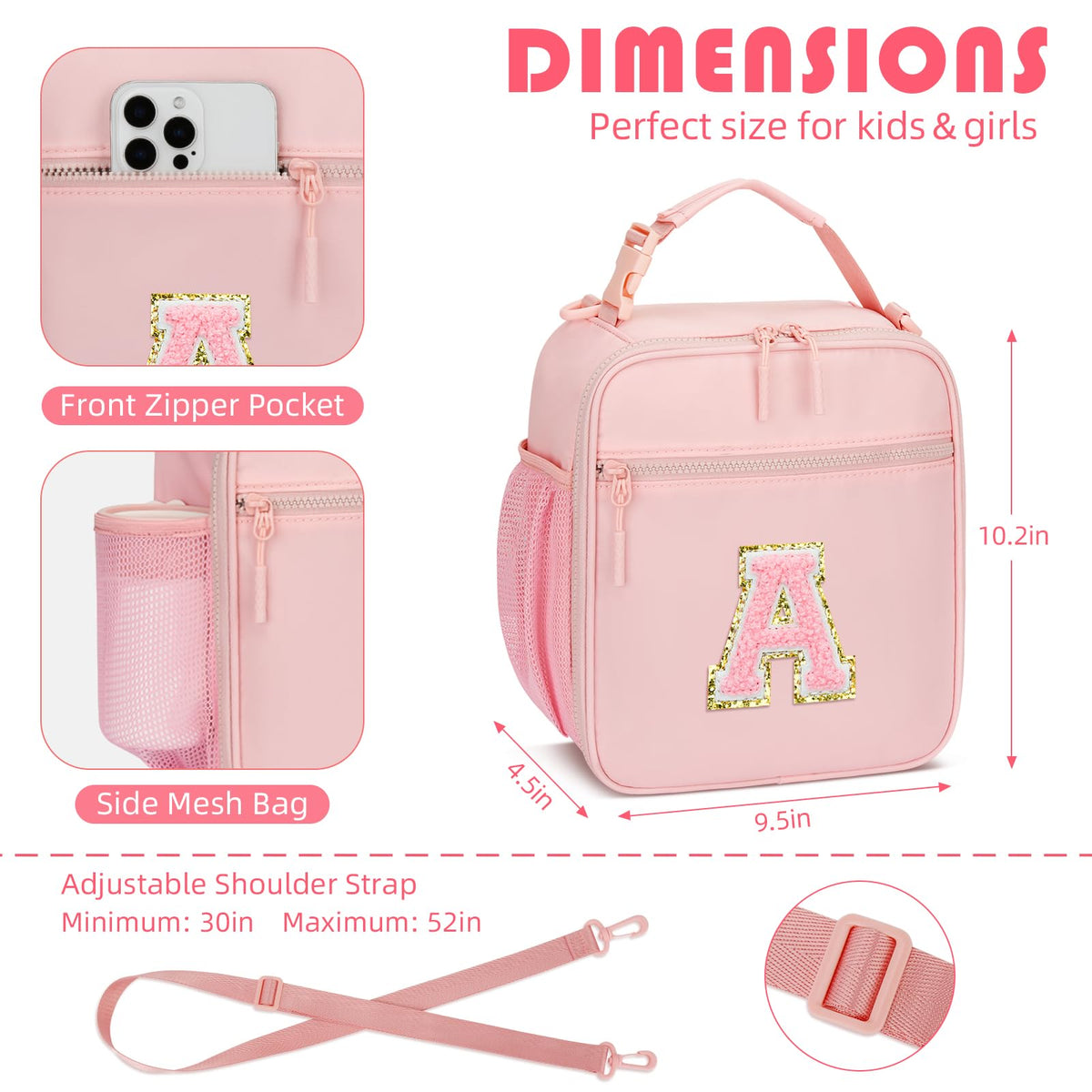 CloudWINGS leak-proof lining lunch bag prevents spills for easy cleanup