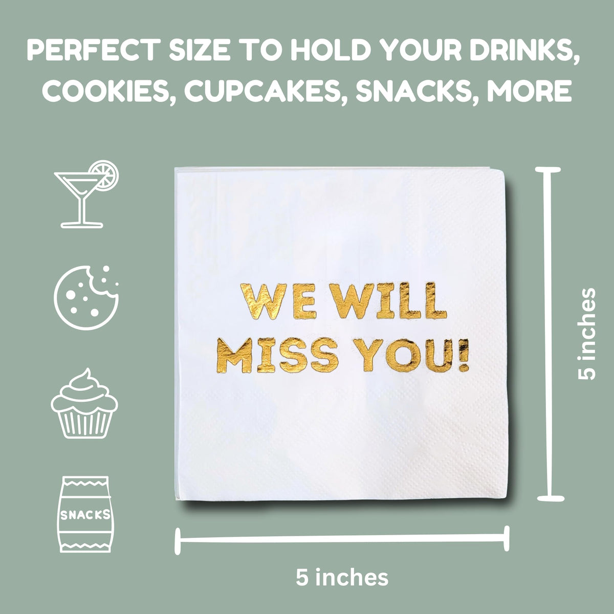 Cloverjoyed moving celebrations napkins offer multipurpose use and stylish white presentation.