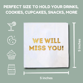 Cloverjoyed moving celebrations napkins offer multipurpose use and stylish white presentation.