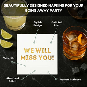 Cloverjoyed retirement napkins feature soft, absorbent texture for elegant host moments.