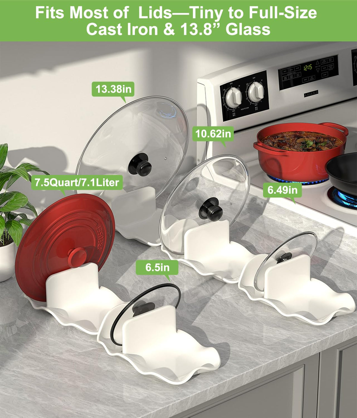 CLTIKACK kitchen utensil holder keeps tools organized beside the stove