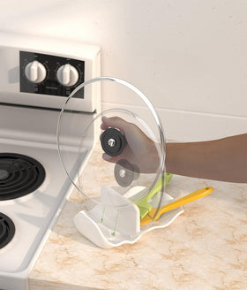 CLTIKACK spoon rest with stable base prevents sliding while cooking