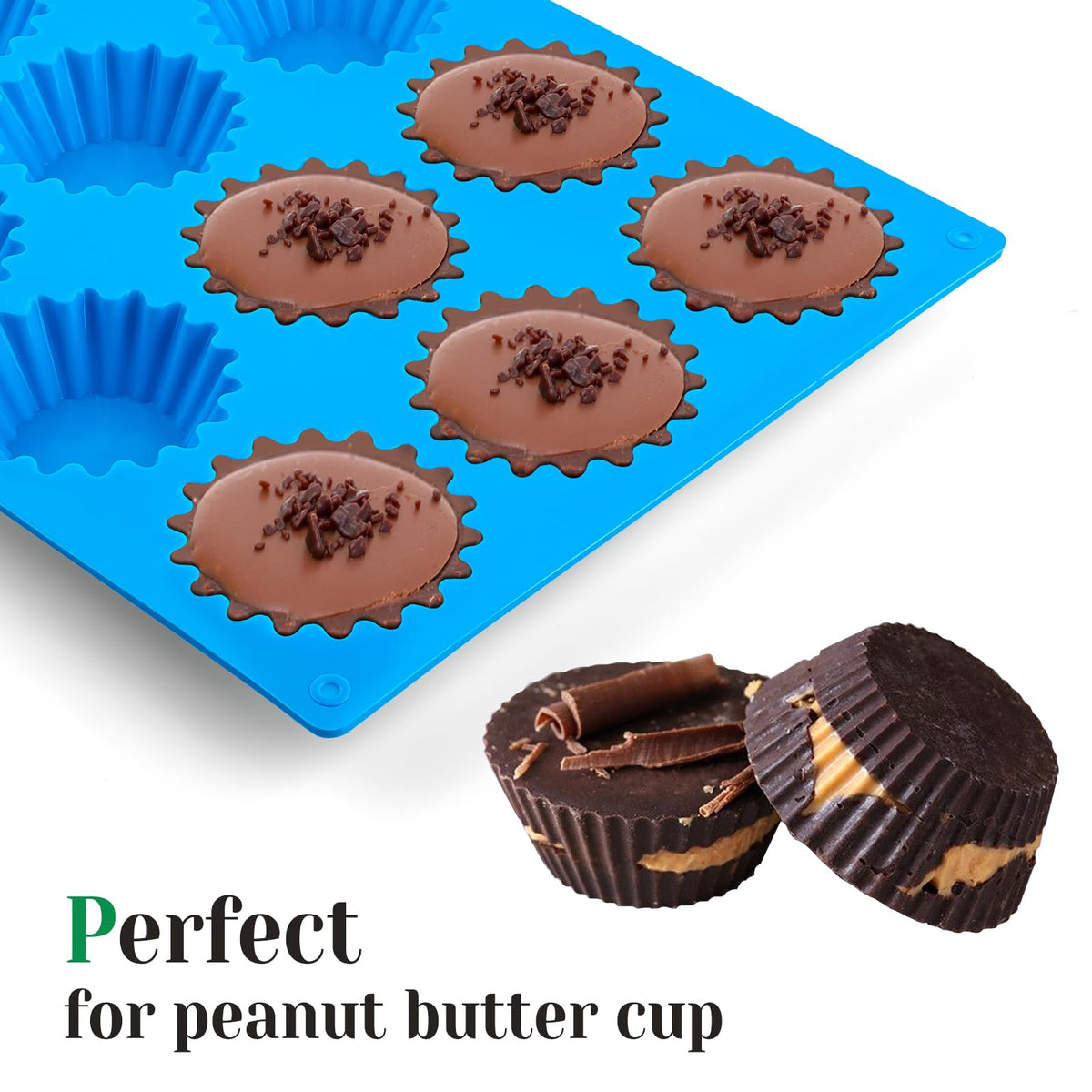 CLUEWR fat bombs mold blue multi-use for candies and small cakes