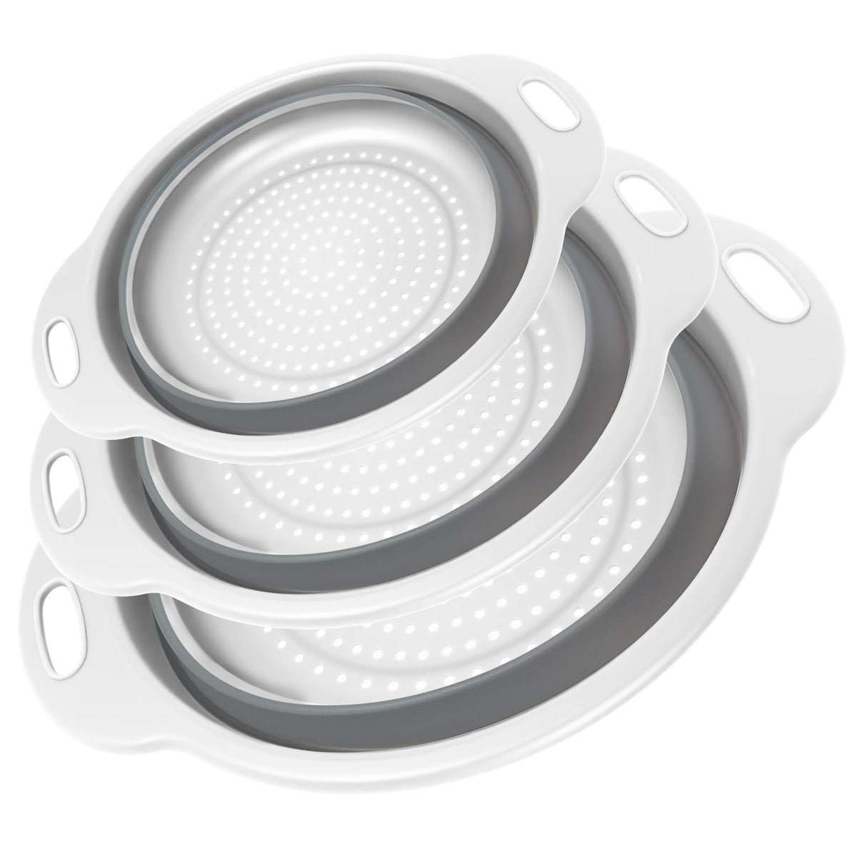 Cluren collapsible colander 34cm for large batches and efficient draining
