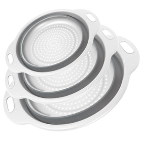 Cluren collapsible colander 34cm for large batches and efficient draining