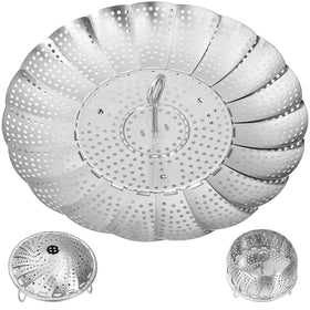 Cluren steamer basket in 304 stainless steel for durable daily steaming