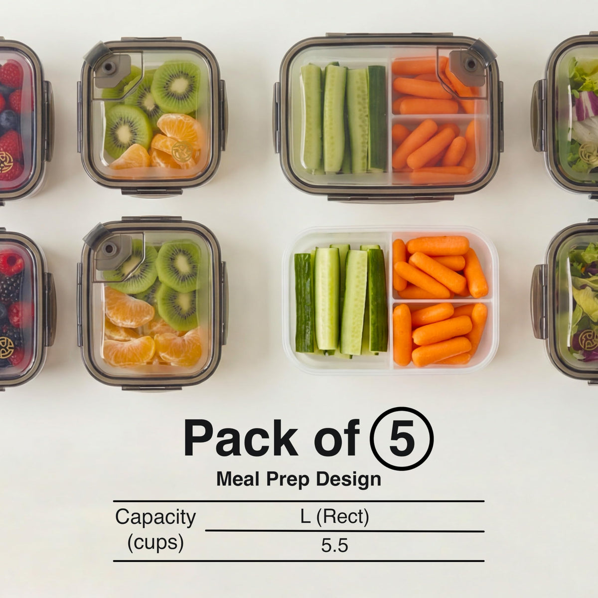 Clutterix BPA-free plastic keeps odors low for everyday freshness.