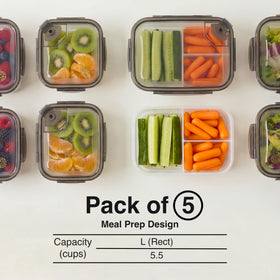 Clutterix BPA-free plastic keeps odors low for everyday freshness.